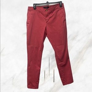 Banana Republic Red Girlfriend Fit Jeans